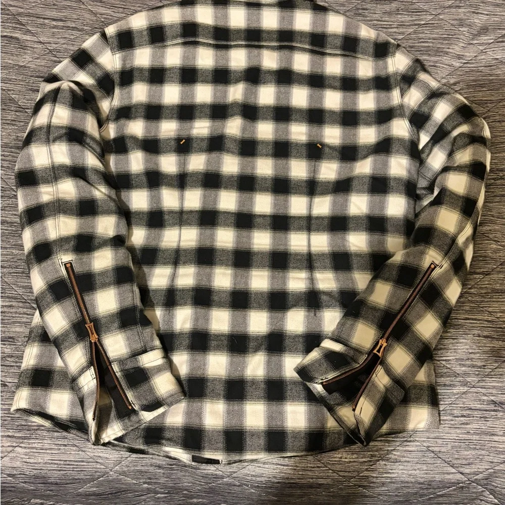 Kit and Ace Black and White Plaid Jacket with PREMIUM Rose Gold hardware - Picture 10 of 11